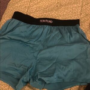 Tom Ford Teal Silk Boxers